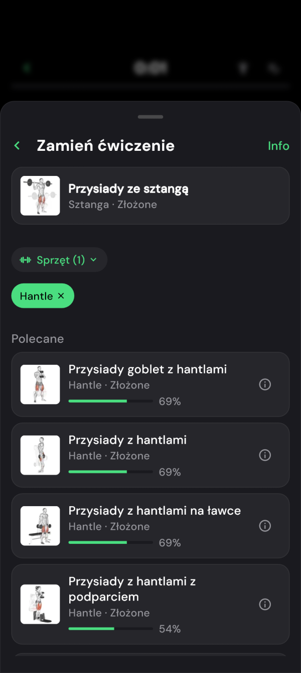 Zamienniki ćwiczeń z filtrem hantli