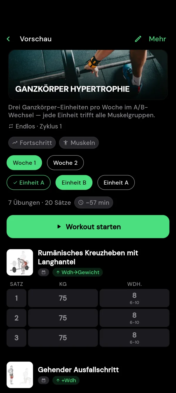 Workout Preview