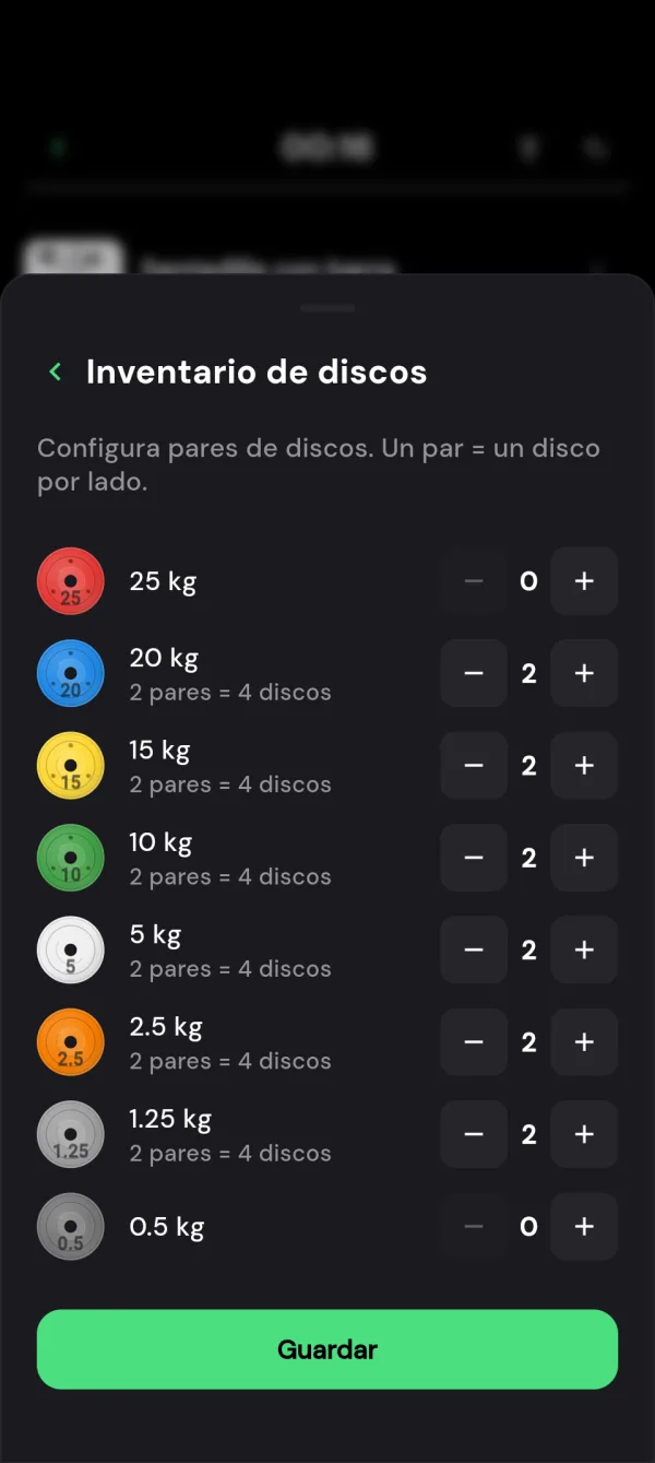 Calculadora de discos